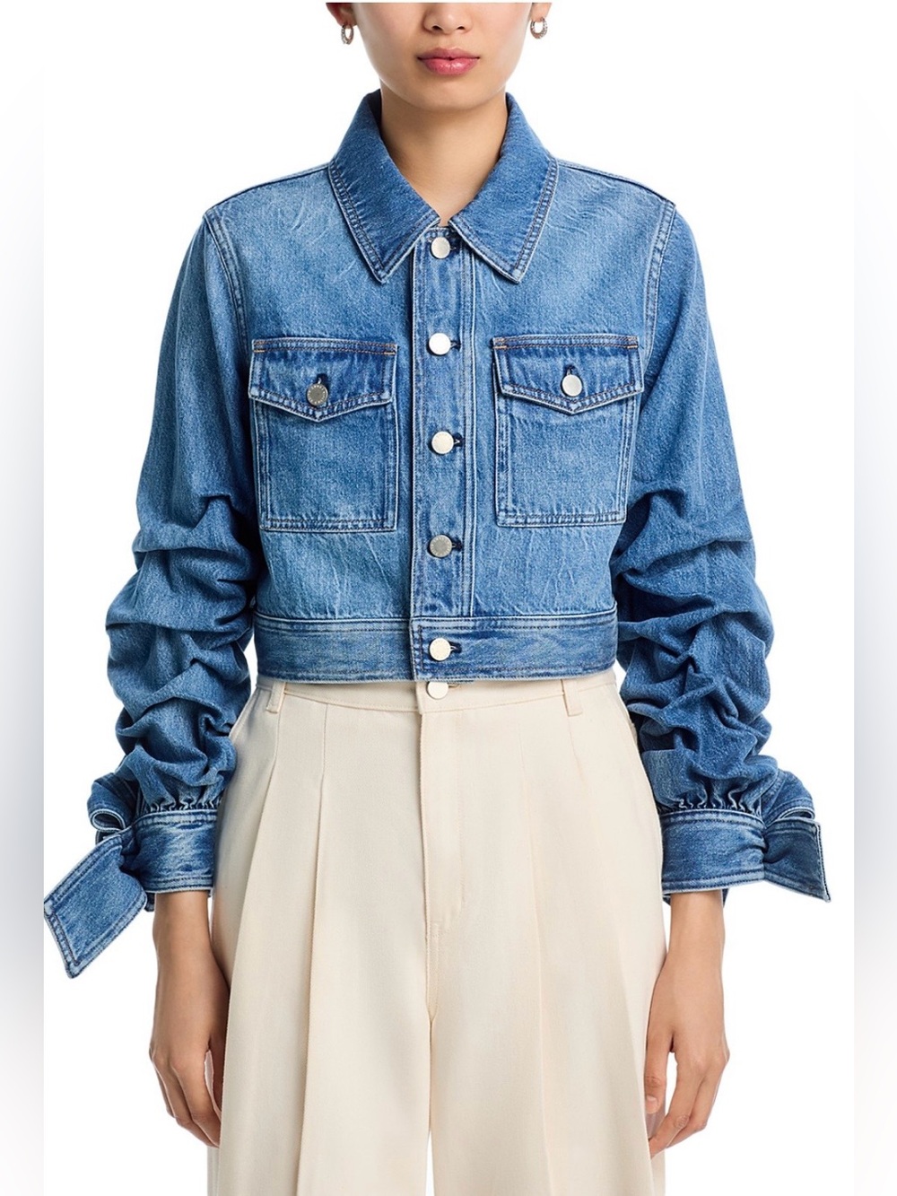 Alice + Olivia Tiff Denim Jacket - Picture 3 of 13